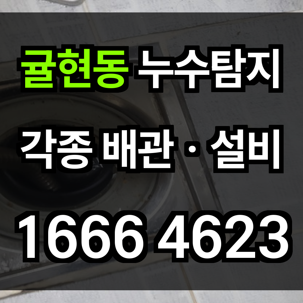 귤현동 누수탐지