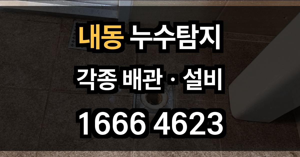 내동 누수탐지