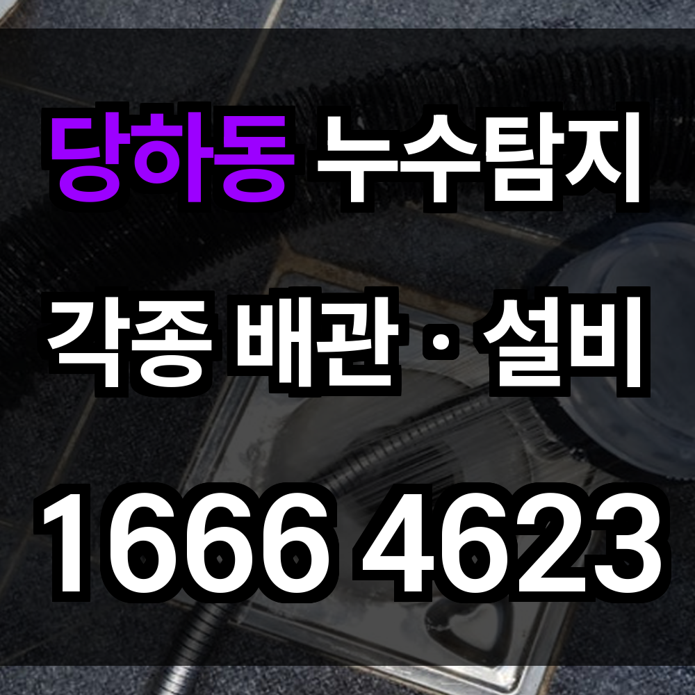 당하동 누수탐지