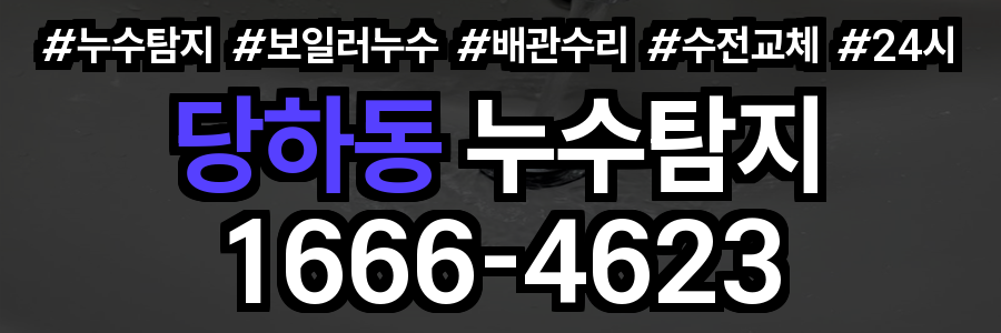 당하동 누수탐지