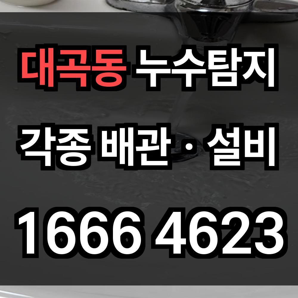 대곡동 누수탐지