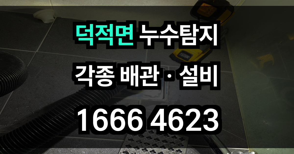 덕적면 누수탐지