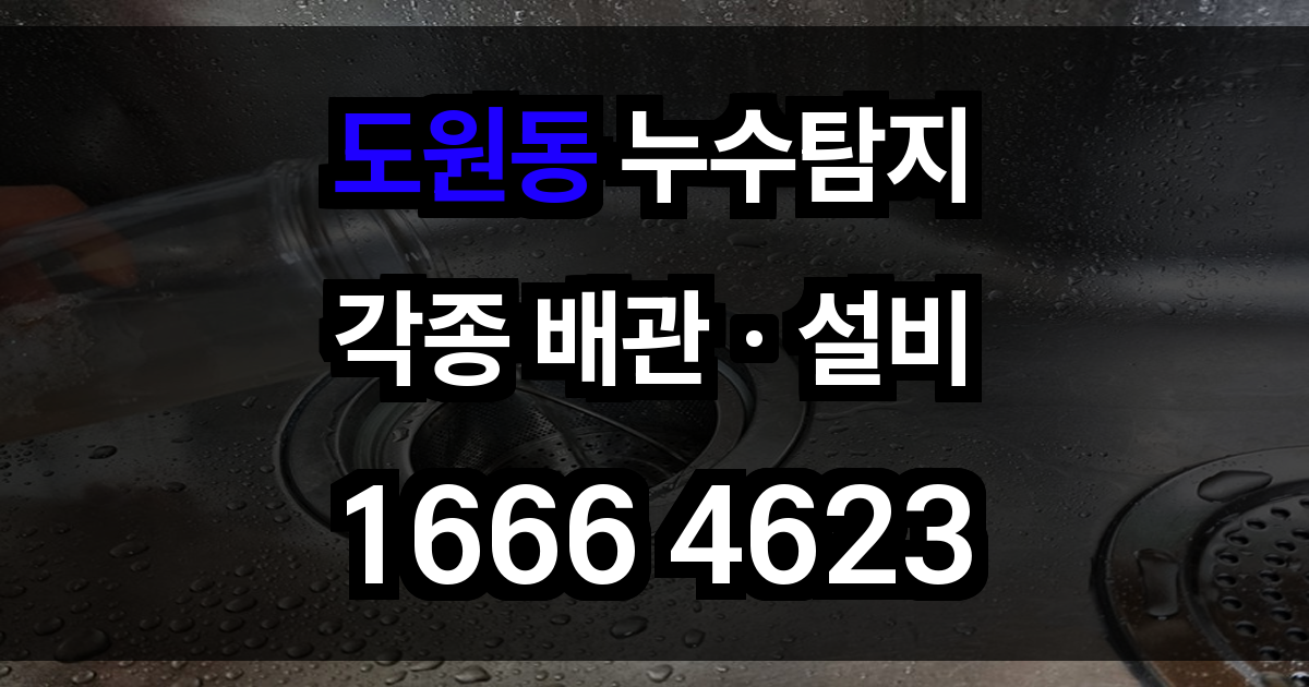 도원동 누수탐지