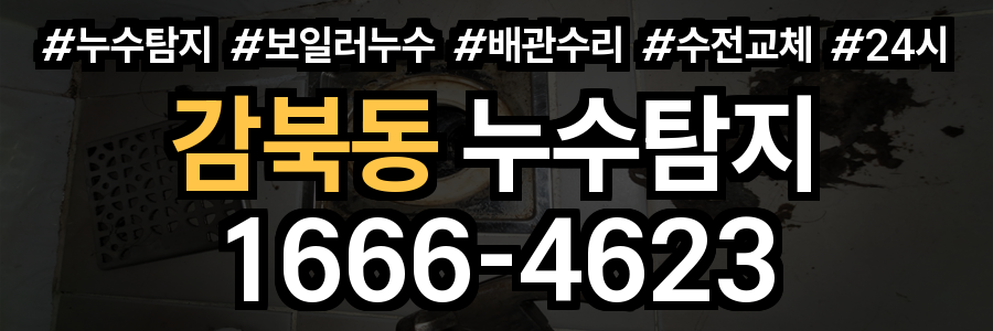 감북동 누수탐지