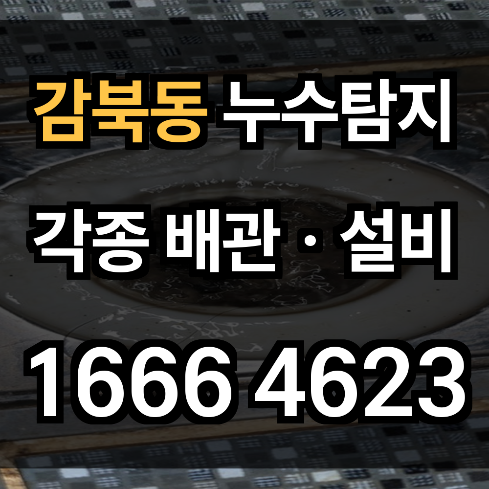 감북동 누수탐지