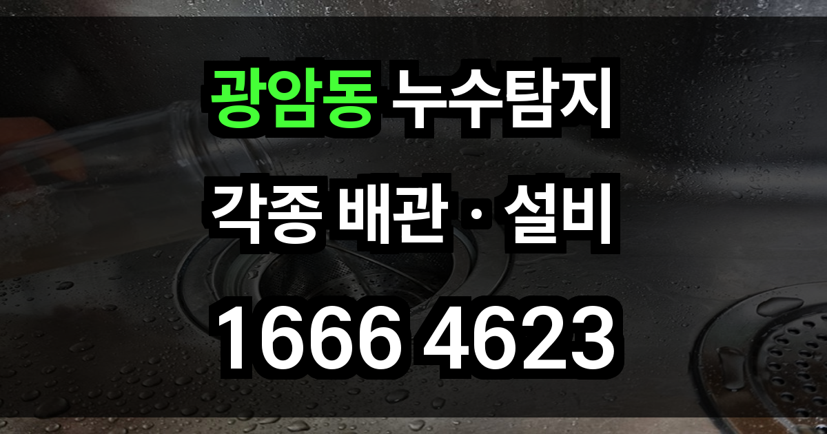 광암동 누수탐지