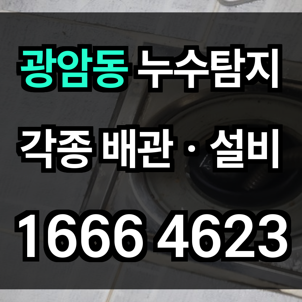 광암동 누수탐지