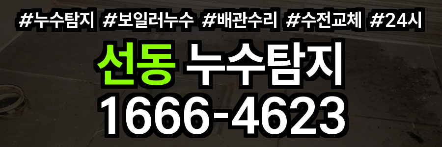 선동 누수탐지