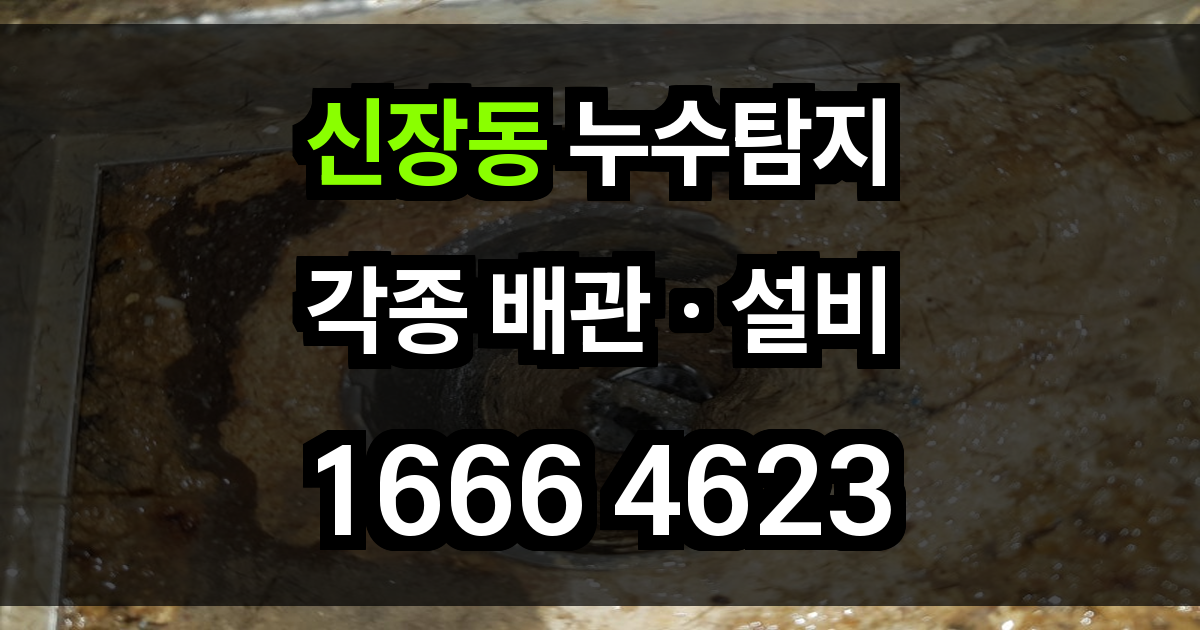 신장동 누수탐지