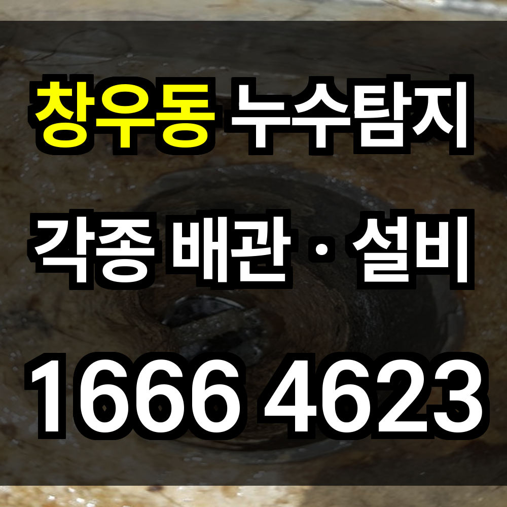 창우동 누수탐지