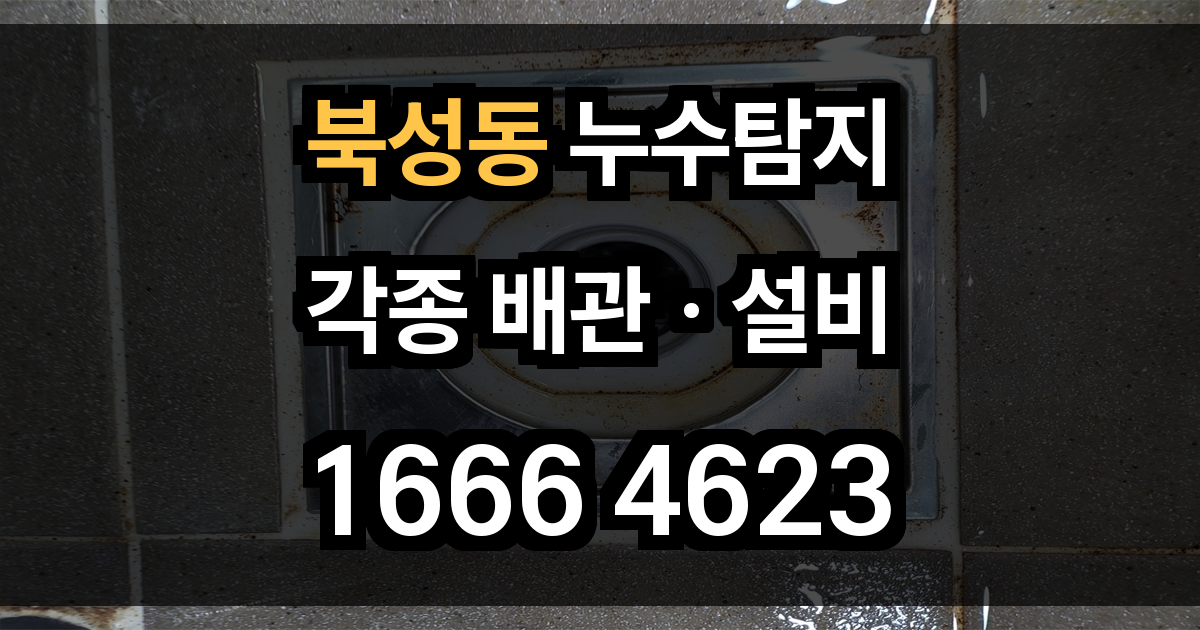 북성동 누수탐지