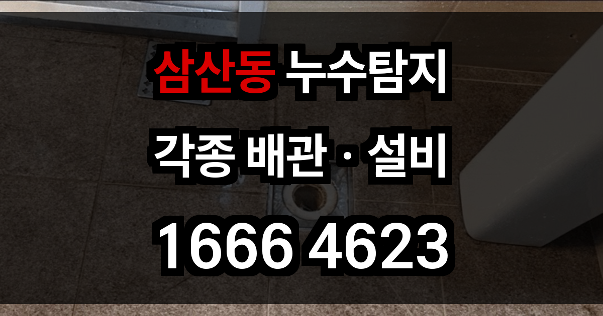 삼산동 누수탐지