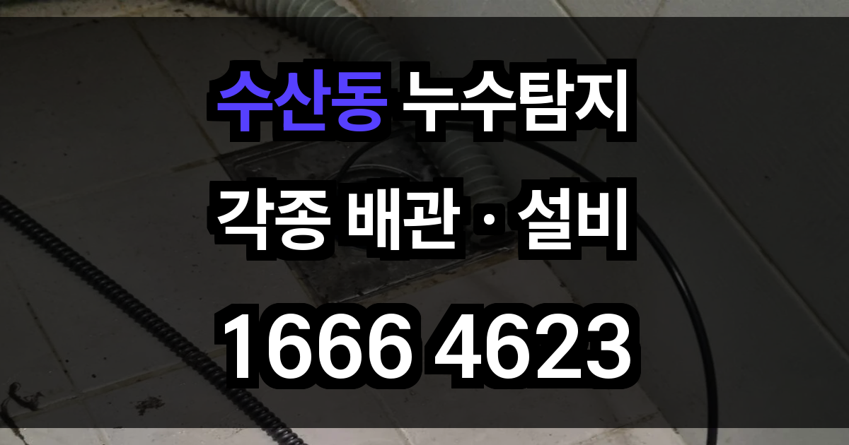 수산동 누수탐지