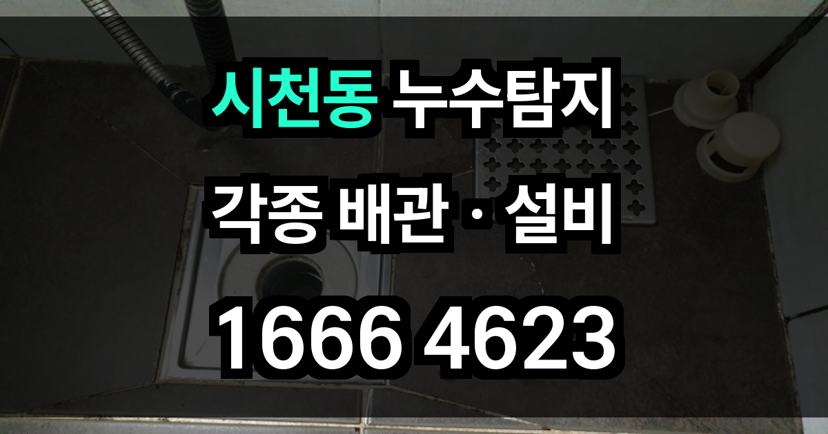 시천동 누수탐지