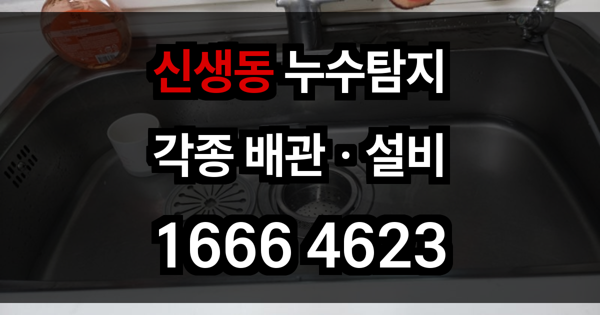 신생동 누수탐지