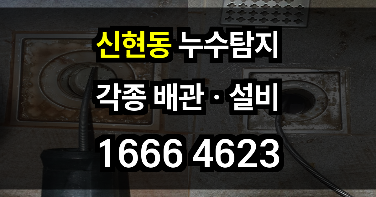 신현동 누수탐지