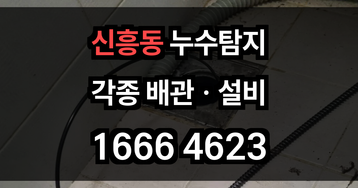 신흥동 누수탐지