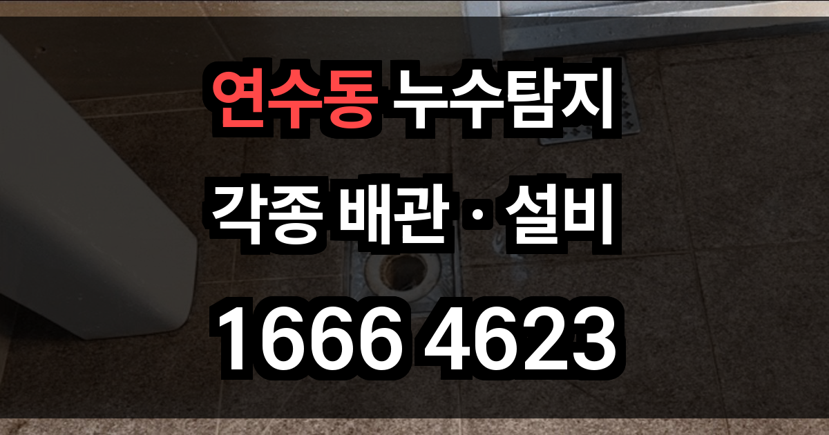 연수동 누수탐지