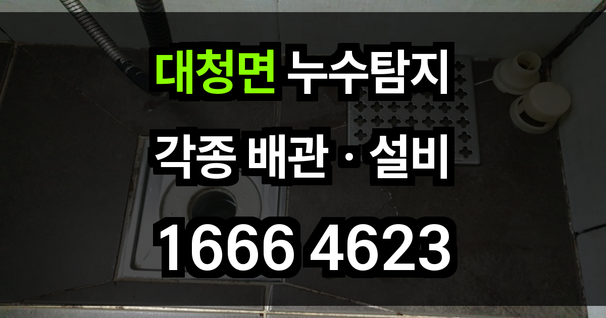 대청면 누수탐지