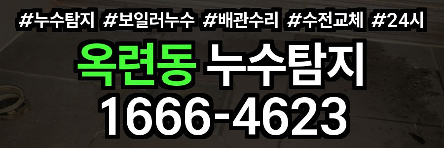 옥련동 누수탐지