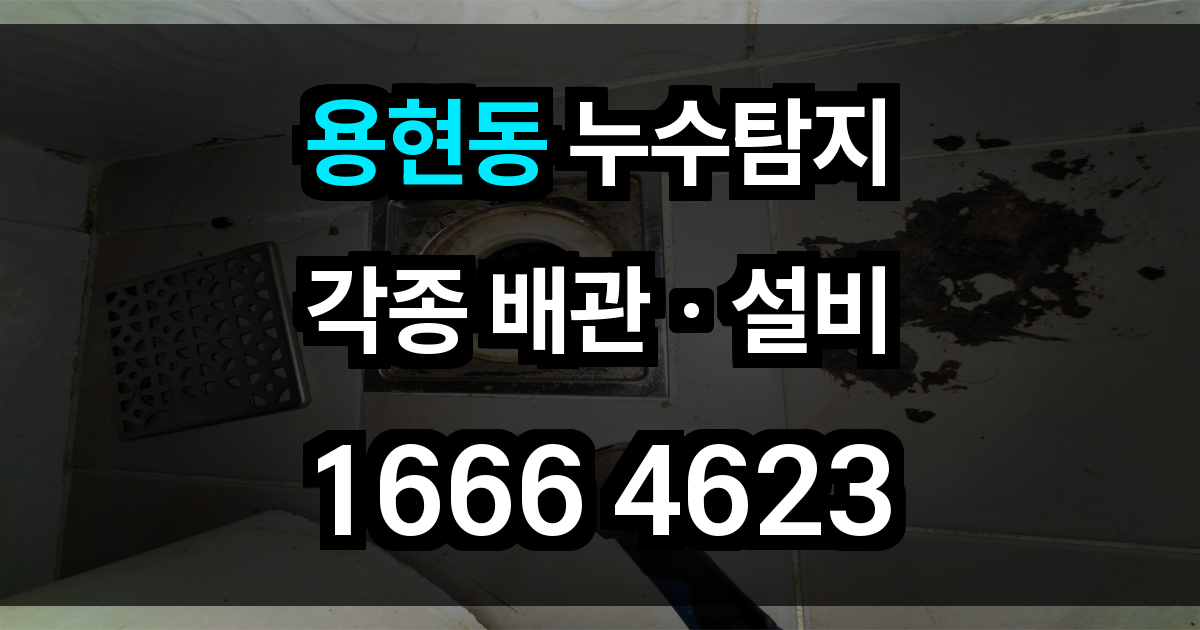 용현동 누수탐지
