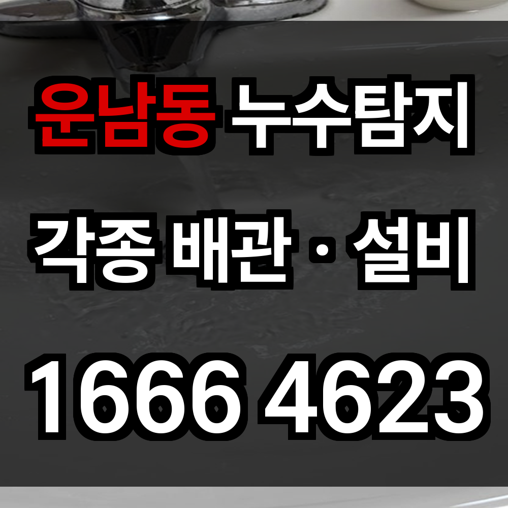 운남동 누수탐지