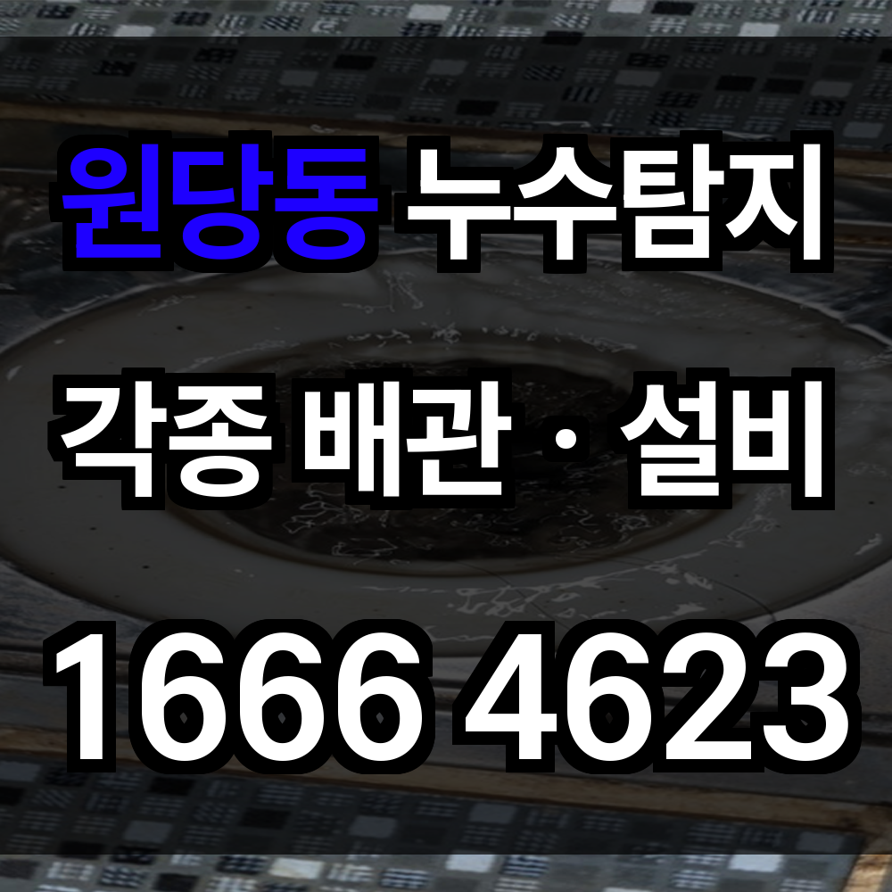 원당동 누수탐지