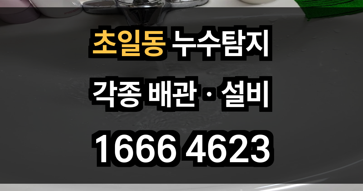 초일동 누수탐지