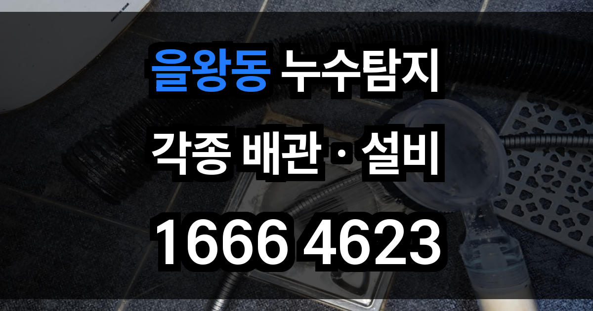 을왕동 누수탐지