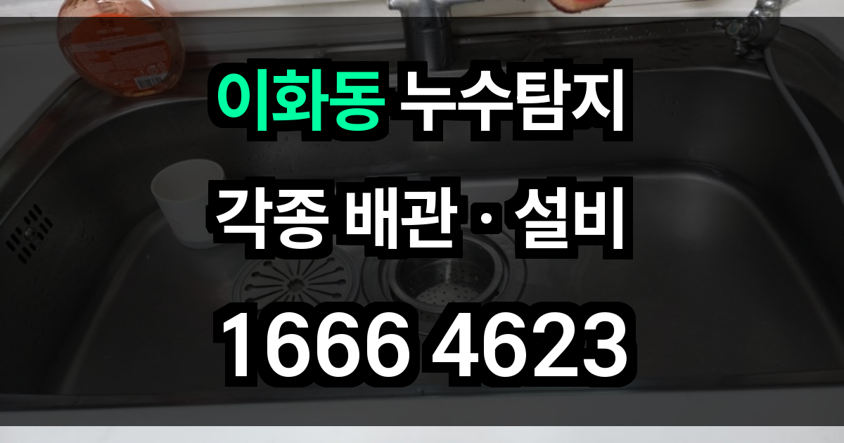 이화동 누수탐지
