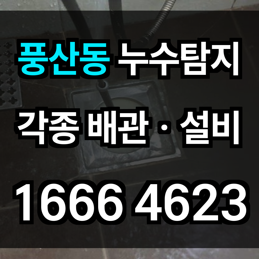 풍산동 누수탐지