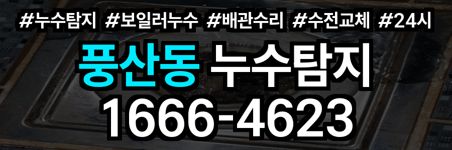 풍산동 누수탐지