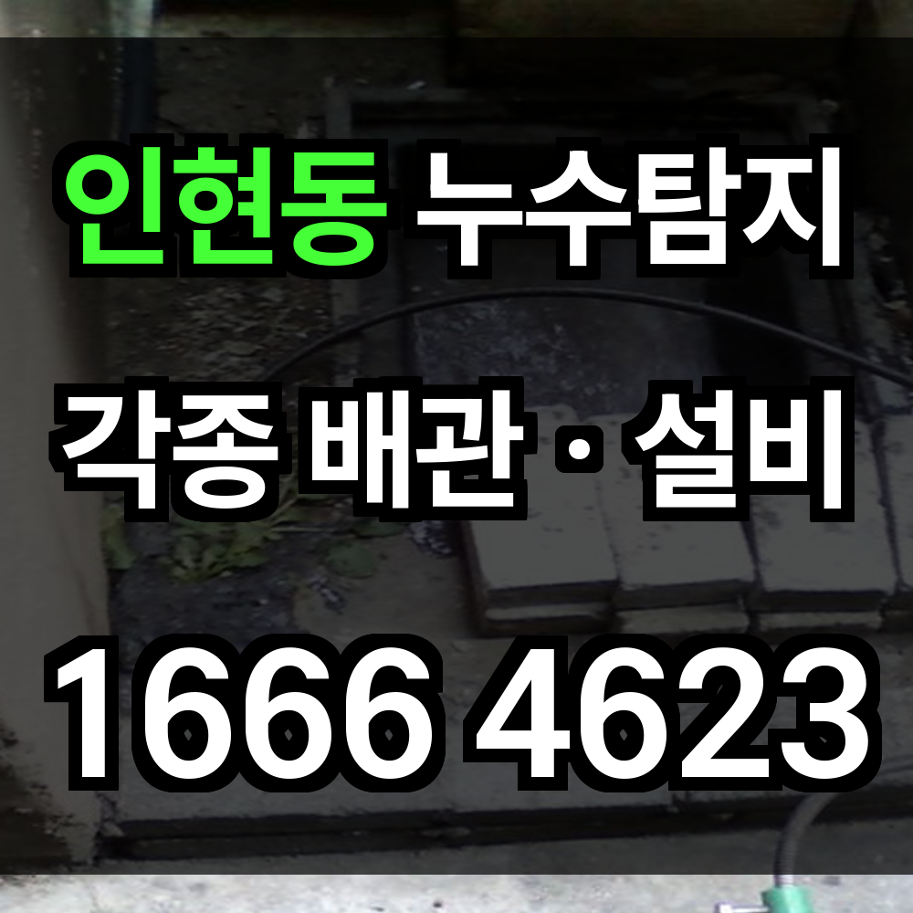인현동 누수탐지