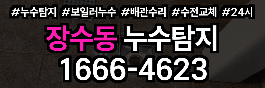 장수동 누수탐지