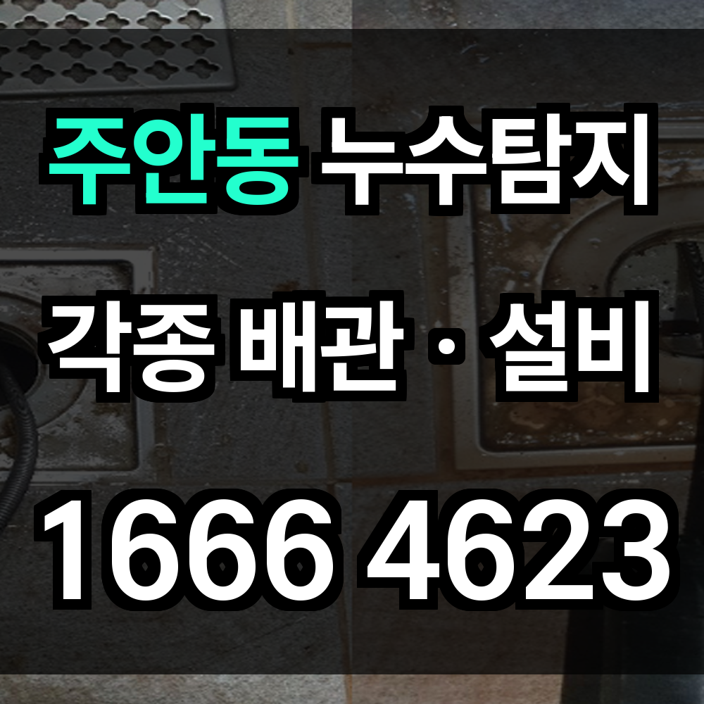 주안동 누수탐지