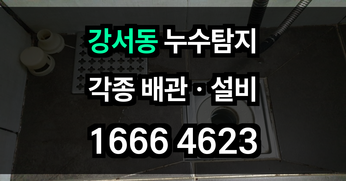 강서동 누수탐지