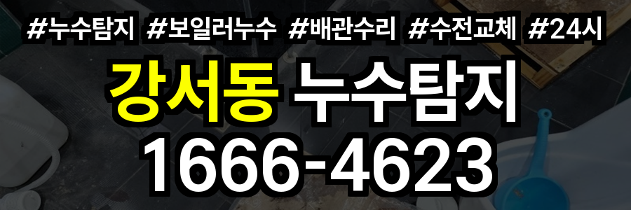 강서동 누수탐지