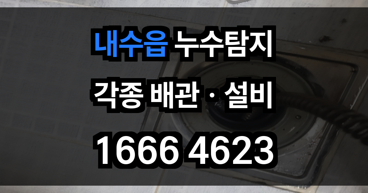 내수읍 누수탐지