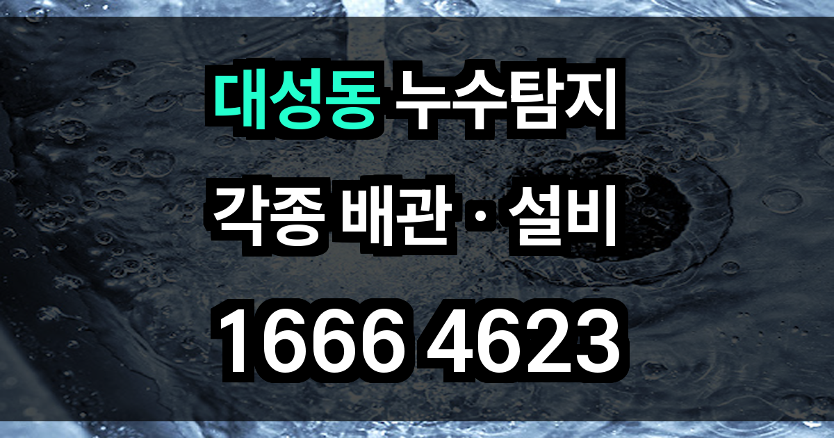 대성동 누수탐지