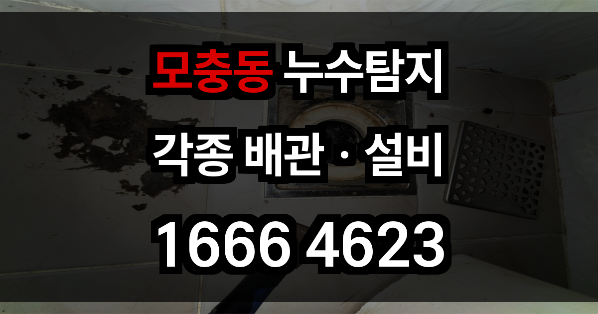 모충동 누수탐지