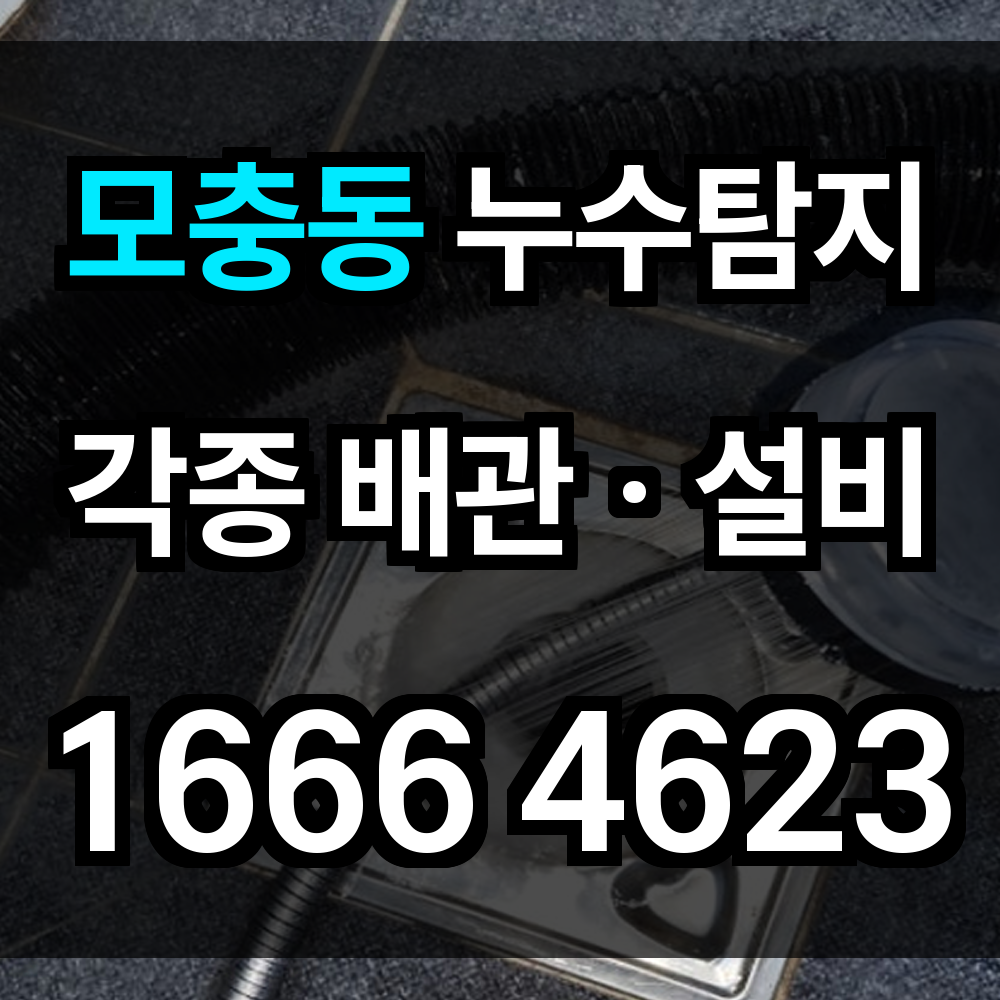 모충동 누수탐지