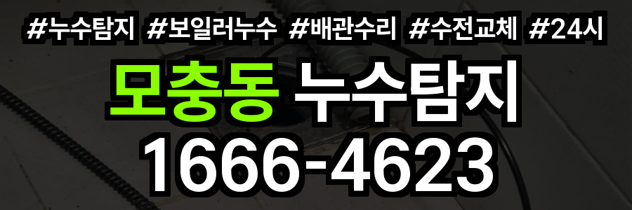 모충동 누수탐지