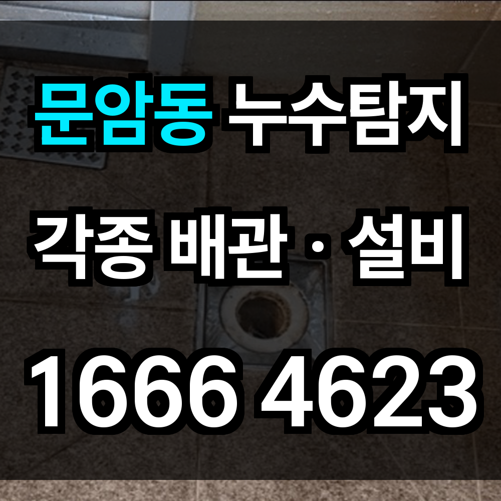 문암동 누수탐지
