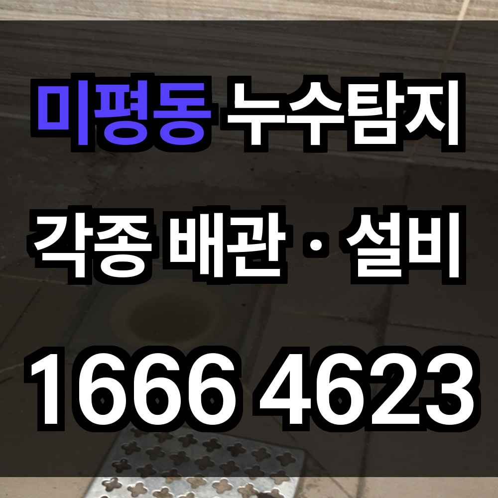 미평동 누수탐지