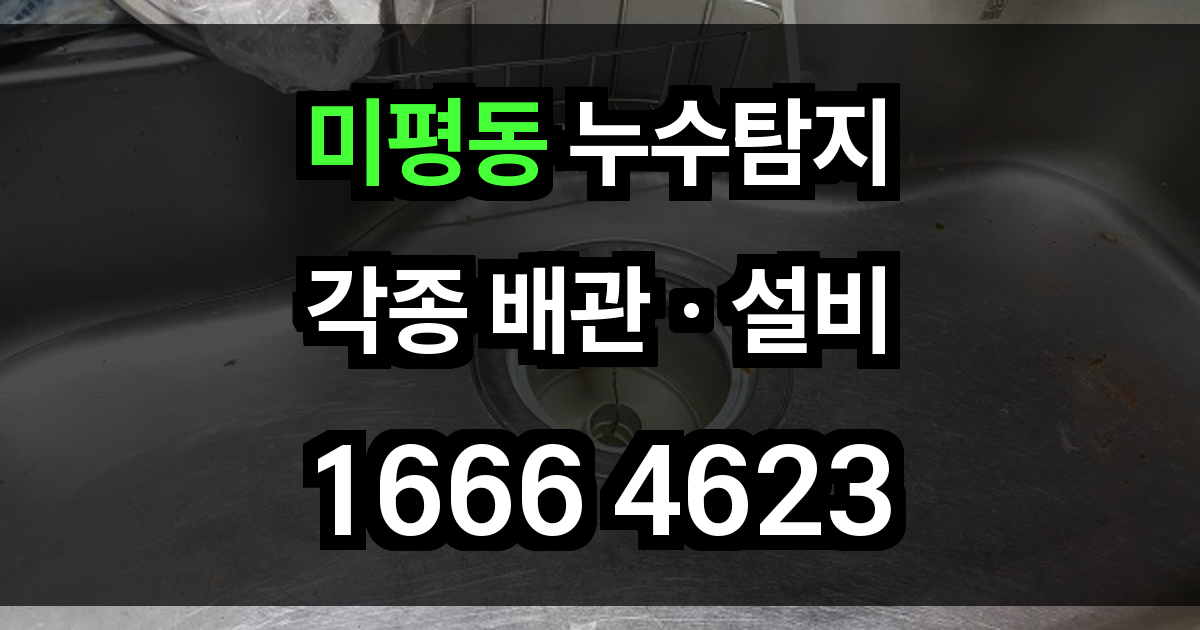 미평동 누수탐지