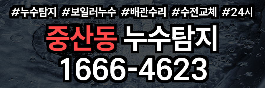 중산동 누수탐지