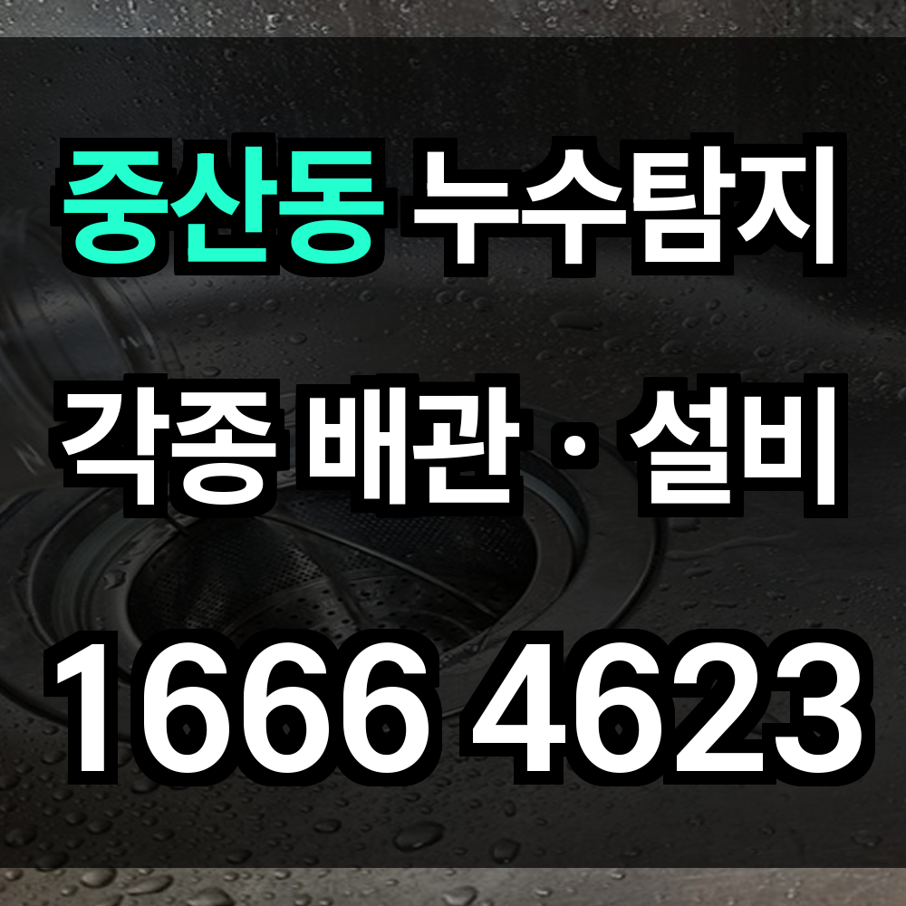 중산동 누수탐지