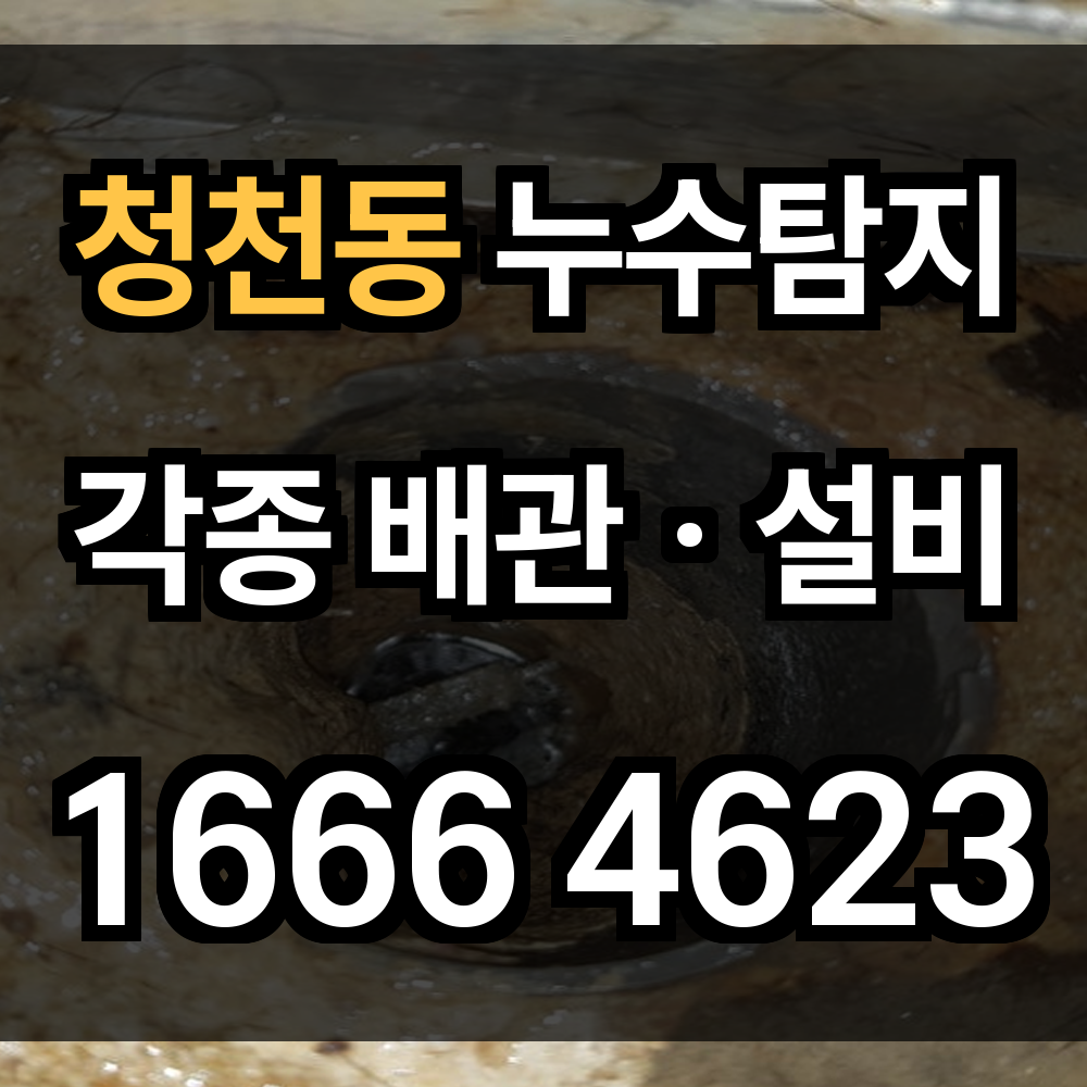 청천동 누수탐지