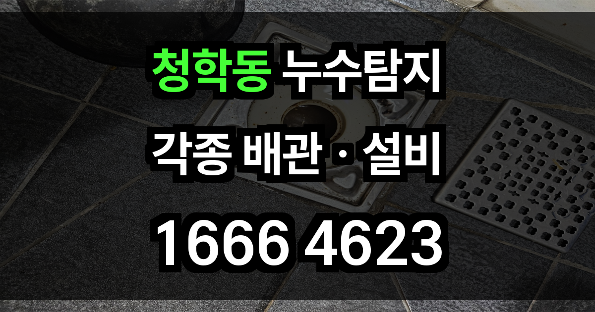 청학동 누수탐지
