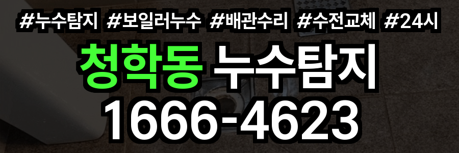 청학동 누수탐지